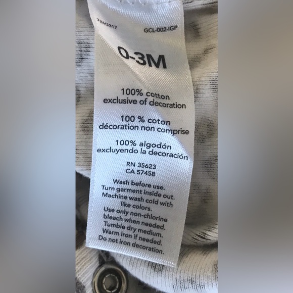 Carter’s Child Of Mine Girls’ Wildcat One-Piece - Size 0 To 3 Months - Picture 4 of 4